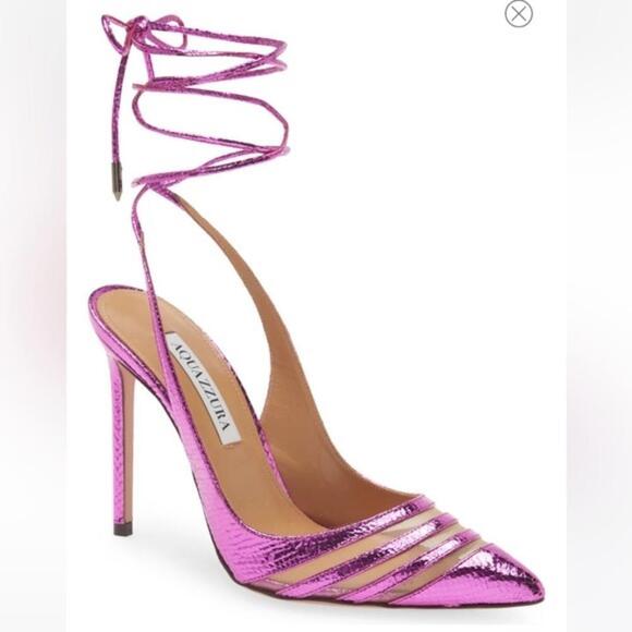 Aquazzura Shoes - New Aquazzura Unfaithful ankle tie pump size‎ 38.5EU